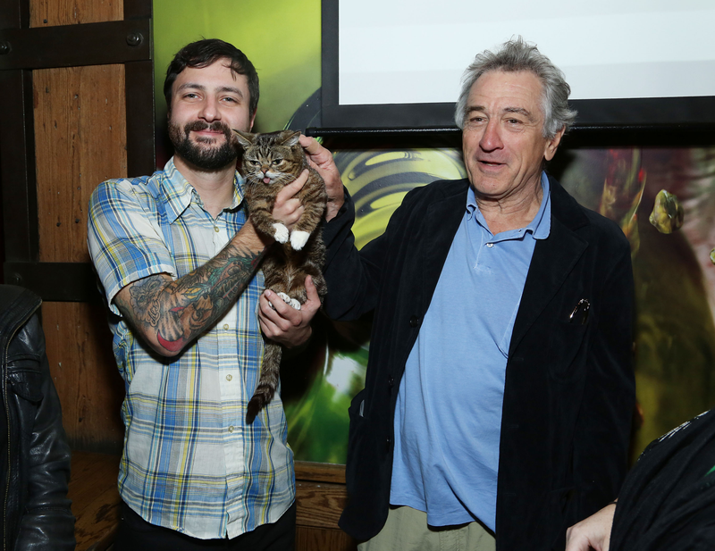 Illustration for article titled Irgalmatlan cukiság: Robert De Niro és a világ legaranyosabb macskája